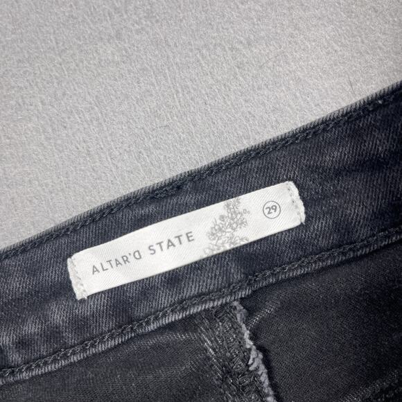 Altar'd State Cargo Pants Womens 29 Utility Straight Leg Pockets Stretch Modern - Picture 7 of 11